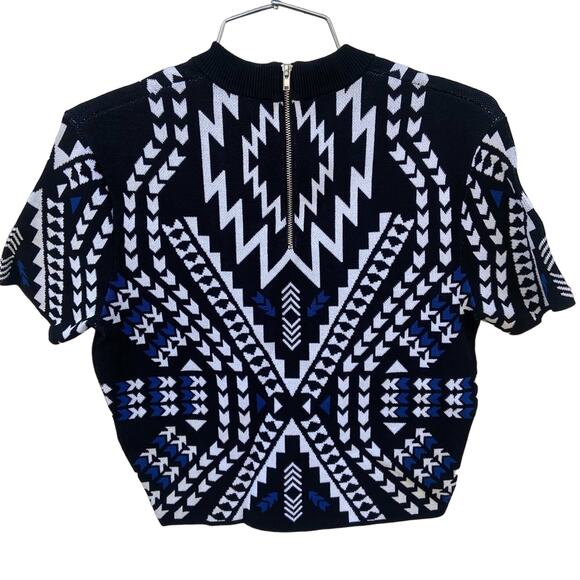 Cropped knit t-shirt - Picture 1 of 4